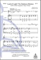 Lord of Light! The Darkness Broken SATB choral sheet music cover